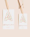 Sizes rectangular labels baptism initials flowers