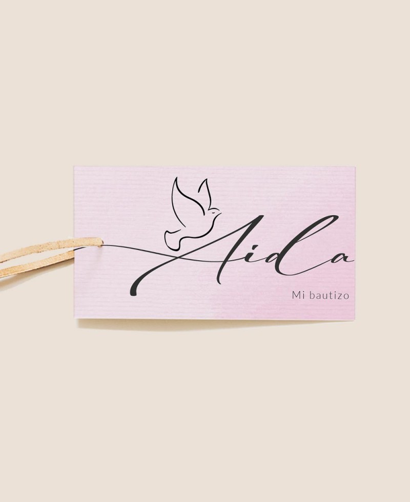 Etiqueta decorativa para regalos de bautizo rosas Etiqueta decorativa para regalos de bautizo rosas