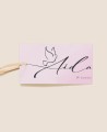 Decorative label for baptism gifts roses