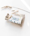 Etiquette rectangulaire pour baptêmes marinera océano