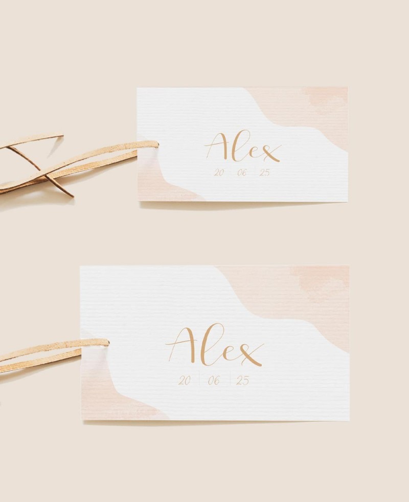 Sizes rectangular labels baptism watercolor nude Sizes rectangular labels baptism watercolor nude