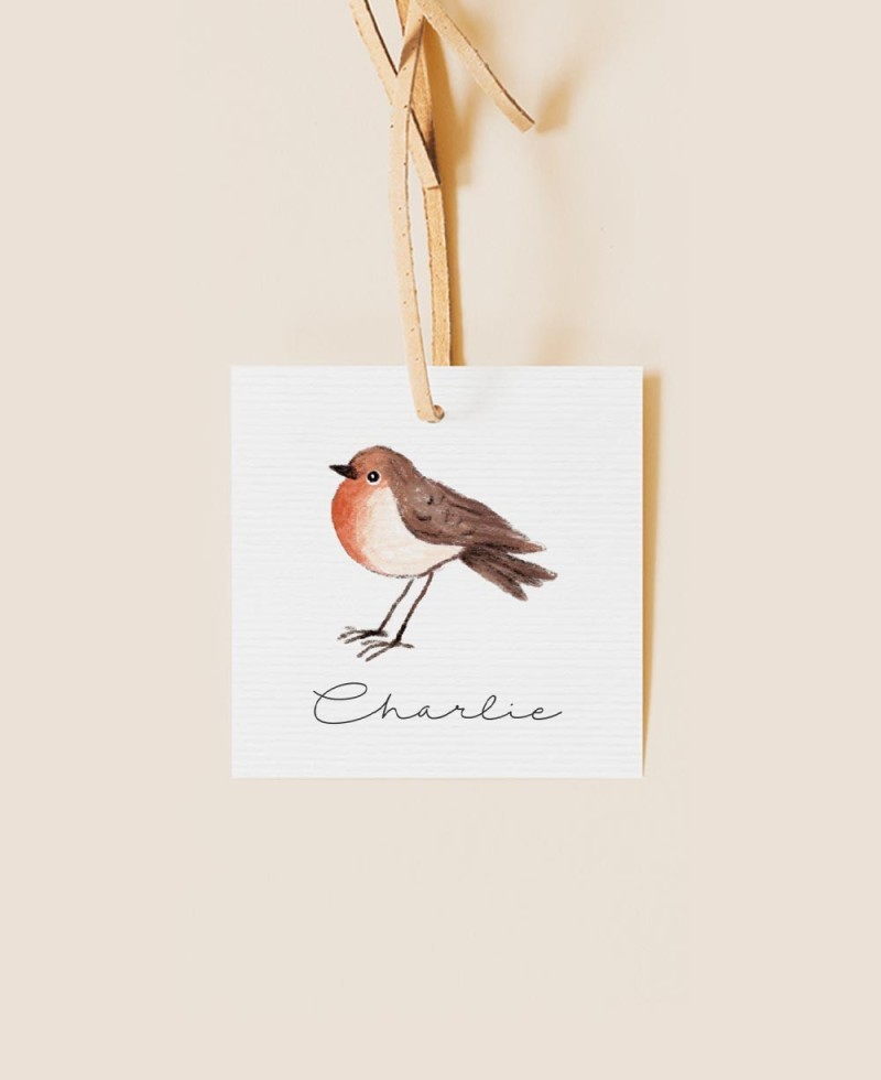 Christening detail label wheat meadow