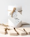 Etiquetas para regalos de bautizo acuarela azul