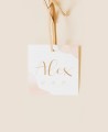 Classic watercolor baptism detail label