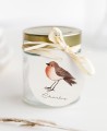 Rundetiketten für Geschenke zur Vogeltaufe