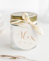 Kreisförmige Etiketten für klassische Aquarell-Taufgeschenke