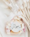 Stickers ronds pour baptêmes aquarelle pour enfants