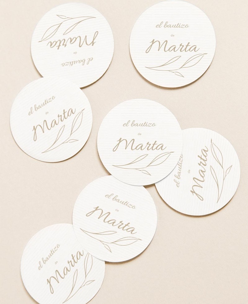Circular labels for gifts of baptisms botanical olive tree Circular labels for gifts of baptisms botanical olive tree