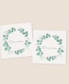 Square stickers for eucalyptus baptisms