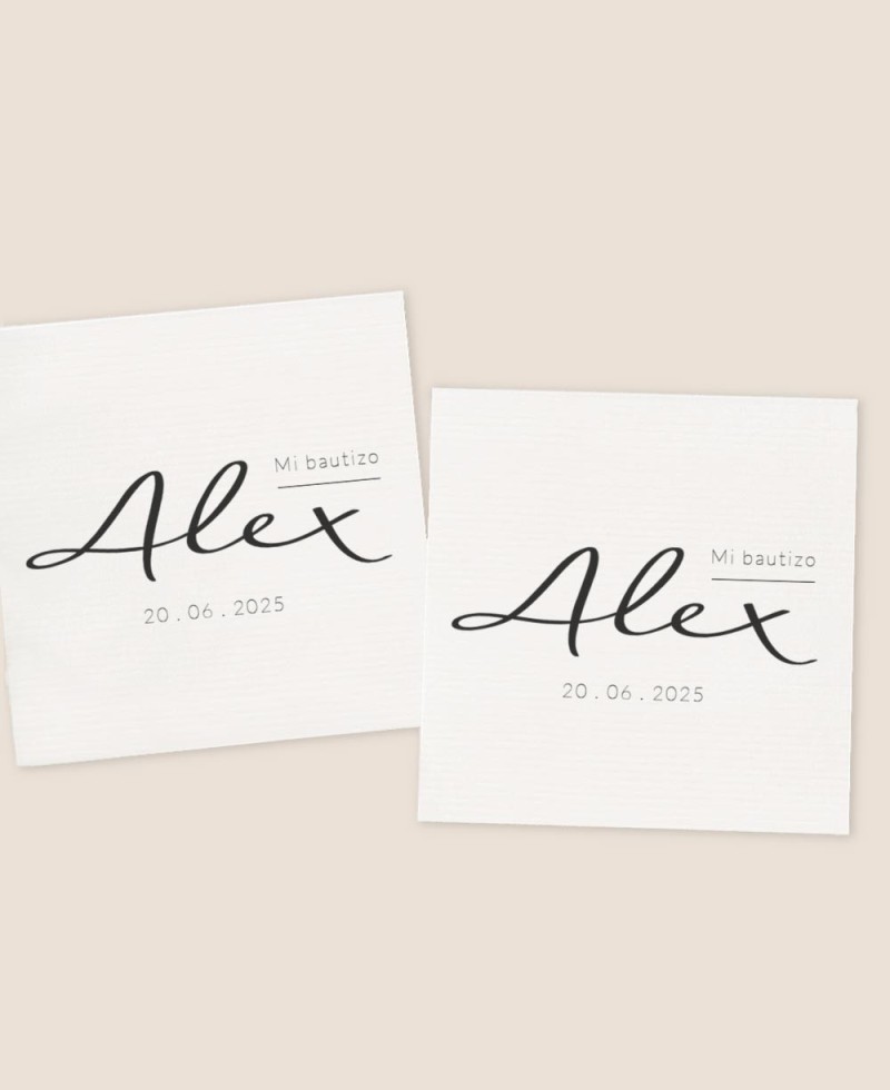 Quadratische Aufkleber für typografische Gänseblümchen Taufen Quadratische Aufkleber für typografische Gänseblümchen Taufen