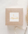 Adhesivos para regalos de bautizo clásica paloma