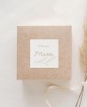 Aufkleber für Taufgeschenke klassisch botanisch