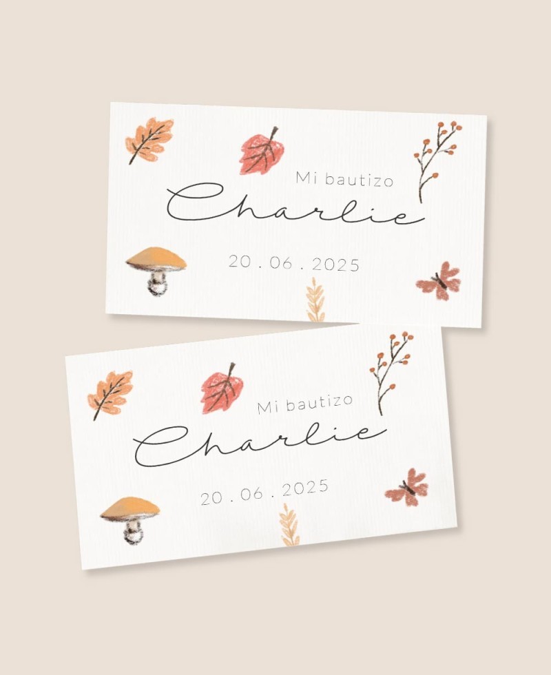 Adhesivos rectangulares para regalos de bautizo pradera de trigo Adhesivos rectangulares para regalos de bautizo pradera de trigo