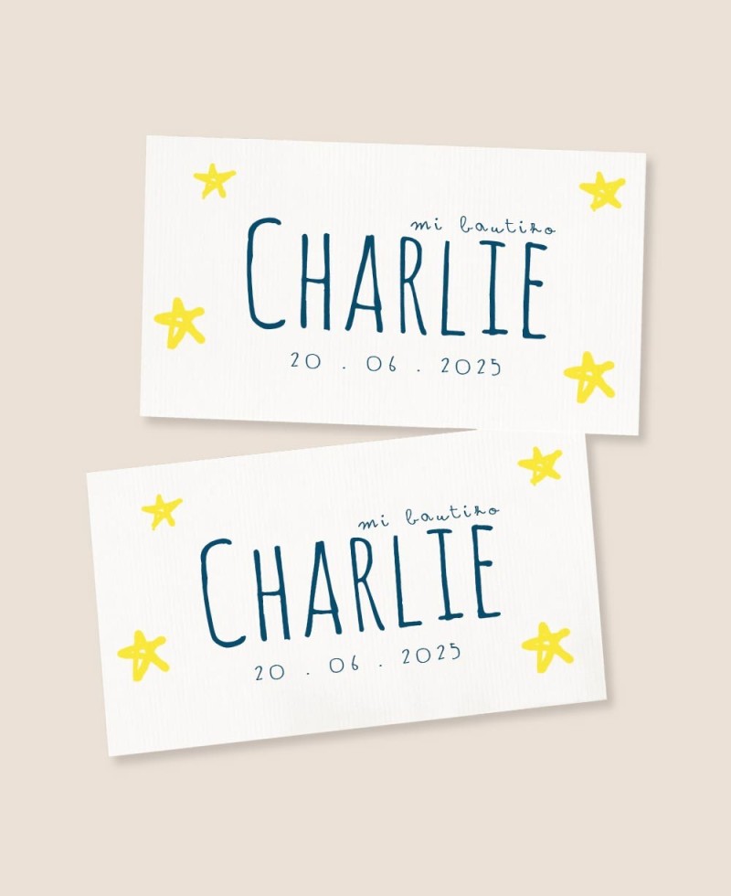 Autocollants rectangulaires pour cadeaux de baptême étoiles océan Autocollants rectangulaires pour cadeaux de baptême étoiles océan