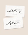Autocollants rectangulaires pour cadeaux de baptême avec des fleurs typographiques