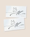 Rectangular stickers for baptism gifts watercolor for children