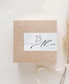 Adesivos retangulares para detalhes de batismo em aquarela azul