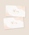 Autocollants rectangulaires pour cadeaux de baptême classiques à l’aquarelle