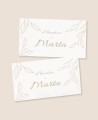 Adhesivos rectangulares para regalos de bautizo clásica olivo