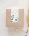 Autocollants rectangulaires pour détails de baptême à l’eucalyptus