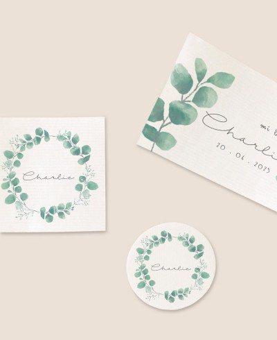 Formats d’autocollants pour les détails du baptême botanique de l’eucalyptus