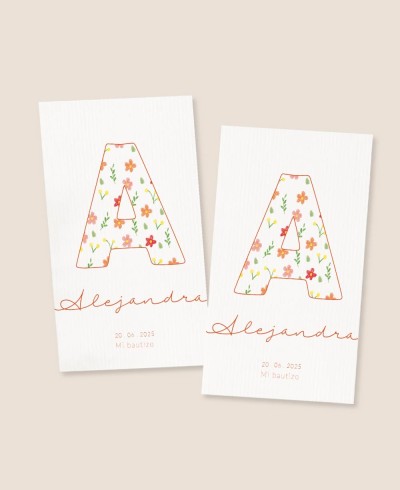 Autocollants rectangulaires pour les premiers cadeaux de baptême