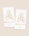 Autocollants rectangulaires pour les premiers cadeaux de baptême