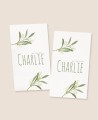 Autocollants rectangulaires pour cadeaux de baptême d’olives