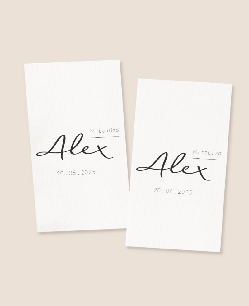 Rechteckige Aufkleber für typografische Taufgeschenke Rechteckige Aufkleber für typografische Taufgeschenke