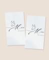 Autocollants rectangulaires pour cadeaux de baptême aquarelles pour enfants
