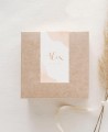Pegatinas rectangulares para detalles de bautizos acuarela cruz