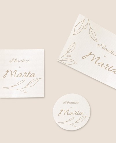 Formats stickers for baptism details classic botanical