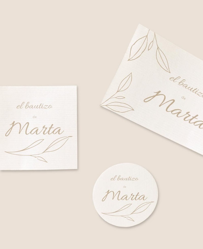 Formats stickers for baptism details classic botanical