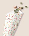 Conos de gominolas para bautizos flores colores