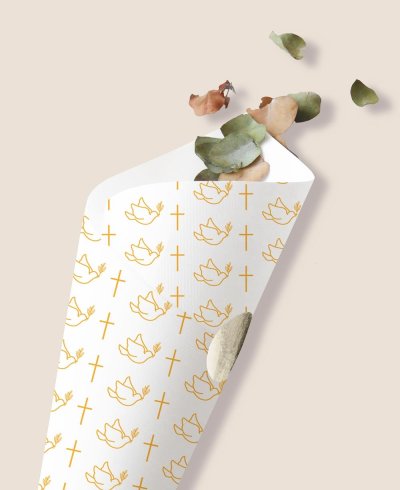 Classic Dove Gummy Cones for Baptisms