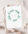 Eucalyptus baptism thank you cover