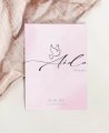 Couverture de remerciement baptême aquarelle rose