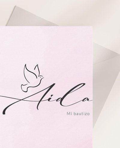 Rappel Zoom merci baptême rose