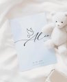 Blue watercolor baptism thank you cover