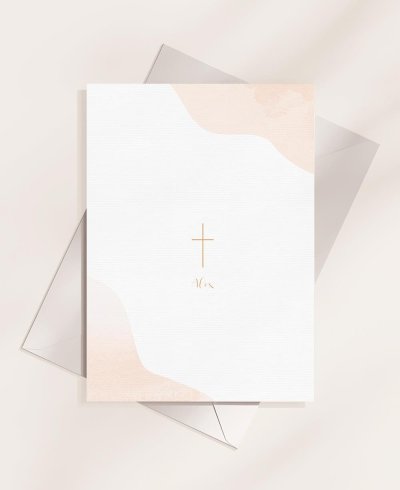 Back Traditional Watercolor Cross Reminder