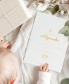 Classic dove christening thank you cover