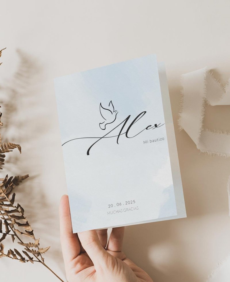Cover thank you baptism watercolor child Cover thank you baptism watercolor child