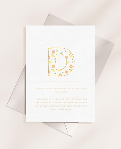 Invitations à la première communion : de beaux premiers fruits