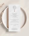 Menu de communion en montgolfière