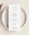Communion menu fruits colors