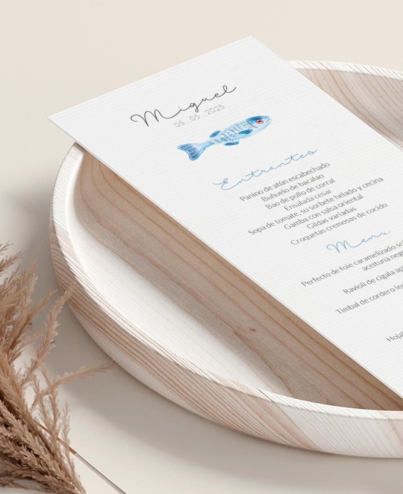 Zoom-Menü für eleganten Kommunionfisch Zoom-Menü für eleganten Kommunionfisch