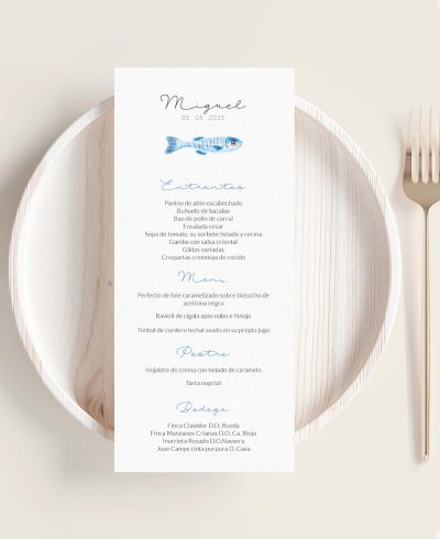Menù comunione frutti di mare pesce