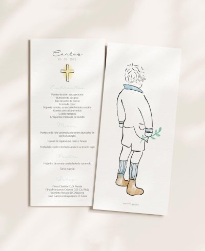 Menu de communion aux fruits de mer Carlos enfant