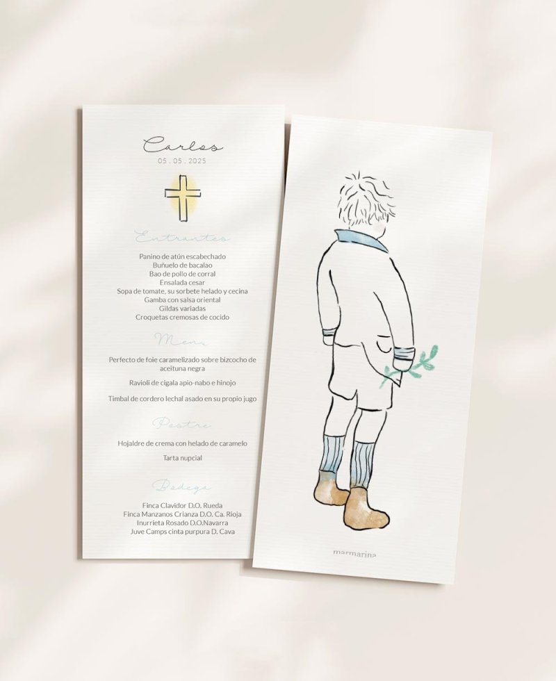 Menu de communion aux fruits de mer Carlos enfant Menu de communion aux fruits de mer Carlos enfant