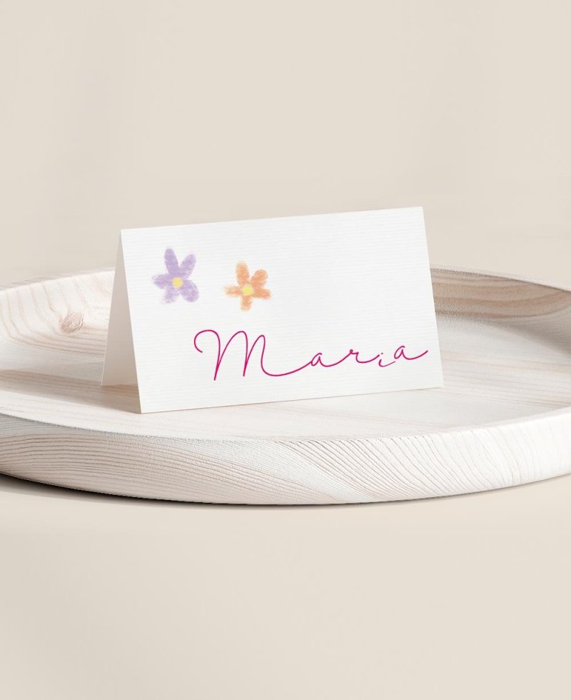 Folded placeholder for communion flower collection Folded placeholder for communion flower collection